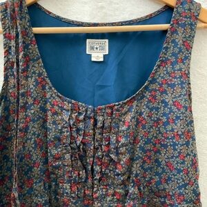 🌼4/$10🌼 CONVERSE Floral Ruched Tank Dress | Woman Medium